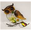Image 1 : METAL OWL WALL HANGING ART