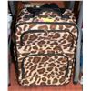 Image 1 : CHEETAH PRINT ROLLING SUITCASE WITH EXTENDER
