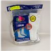 Image 1 : WHITE CREW SOCKS 12-16 SIZE 6-PACK