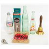 Image 1 : LOT OF COCA COLA COLLECTABLES, BOTTLES, OPENER,