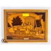 Image 1 : SCULPTED TRAIN WOOD PICTURE FRAME (19" X 15")