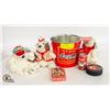 Image 1 : BUCKET OF COCA COLA COLLECTABLES, ORNAMENT,