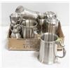 Image 1 : FLAT OF PEWTER MUGS