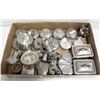 Image 1 : FLAT OF PEWTER CONTAINERS