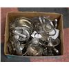 Image 1 : BOX OF ASSORTED GLASS/PEWTERWARE