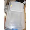 Image 1 : 3 STERILITE LIDDED STORAGE TOTES