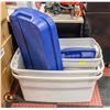 Image 1 : STORAGE TOTES- 2 X 189L AND 1X 140L- WITH LIDS