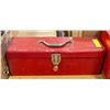 Image 1 : RED METAL BEACH TOOLBOX WITH AUTOBODY TOOLS