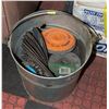 Image 1 : DECENT STEEL BUCKET FULL OF VARIOUS GRINDING