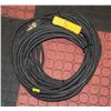 65FT LENGTH FROM 2 OUTDOOR BLACK EXTENSION CORDS