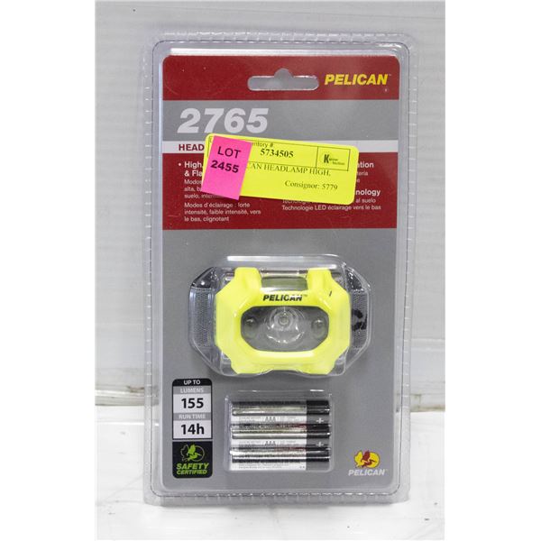 2765 PELICAN HEADLAMP HIGH, LOW,