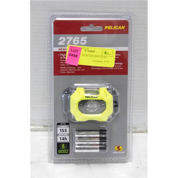 2765 PELICAN HEADLAMP HIGH, LOW,