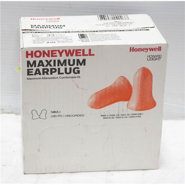 HONEYWELL MAXIMUM EARPLUGS MAX1