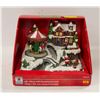 Image 1 : LED CHRISTMAS VILLAGE WITH REVOLVING