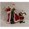 Image 1 : FLAT WITH 2 DECORATIVE SANTAS