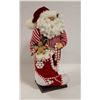 Image 1 : 18 INCH TALL SANTA DISPLAY PIECE WITH STOCKING