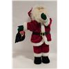 Image 1 : 24 INCH TALL SANTA DISPLAY PIECE WITH PRESENT BAG