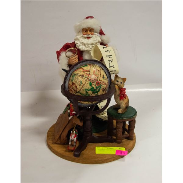 DETAILED SANTA SCENE - GLOBE (8X8X12)