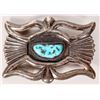 Image 1 : Silver, Turquoise & Copper Belt Buckle    [175953]