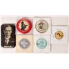 Image 1 : Cowboy Hero Pinbacks, Mirror & Token (6)   1900s  [173623]