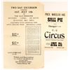 Image 1 : Wheeler Small Pox Circus Broadsides, 2  c.1899-1919  [167855]