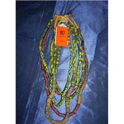 5 strands African trade beads