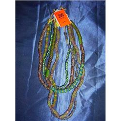 5 strands African trade beads