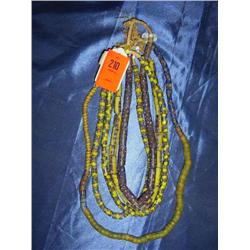 5 strands African trade beads