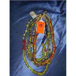 5 strands African trade beads