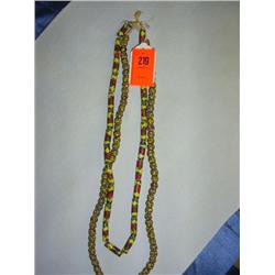 4 strands African trade beads