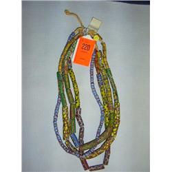 4 strands African trade beads