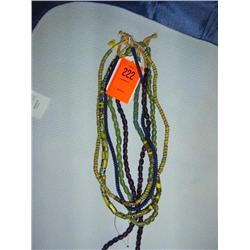 5 strands African trade beads