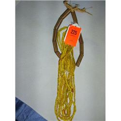 9 strands African trade beads