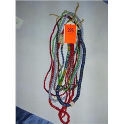 8 strands African trade beads