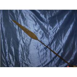 Zulu Spear with hand carved handle
