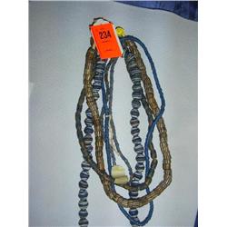 5 strands African trade beads