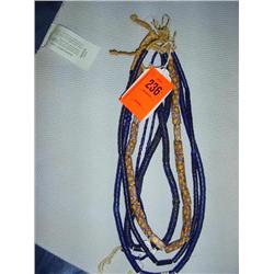5 strands African trade beads