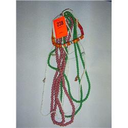 5 1/2 strands African trade beads