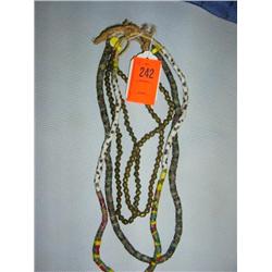 2 strands African trade beads