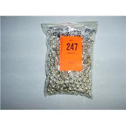 400 grams 8mm Silver Plate Beads