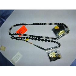 2 Black Onyx necklaces