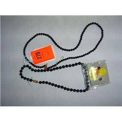 2 Black Onyx necklaces