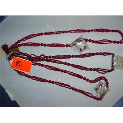 3 Agate necklaces
