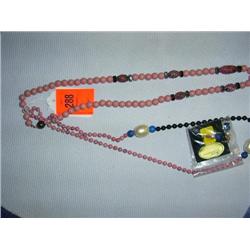 2 Rhodanite Necklaces