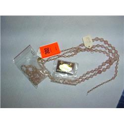 2 Rose Quartz necklaces