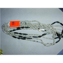 6 Howlite & hematie necklaces