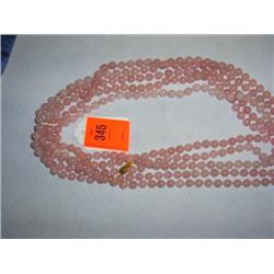 5 Rose Quartz necklaces