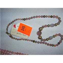 1 Gray agate necklace