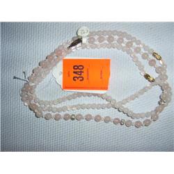 3 Rose Quartz necklaces