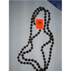 2 Pealed nut necklaces